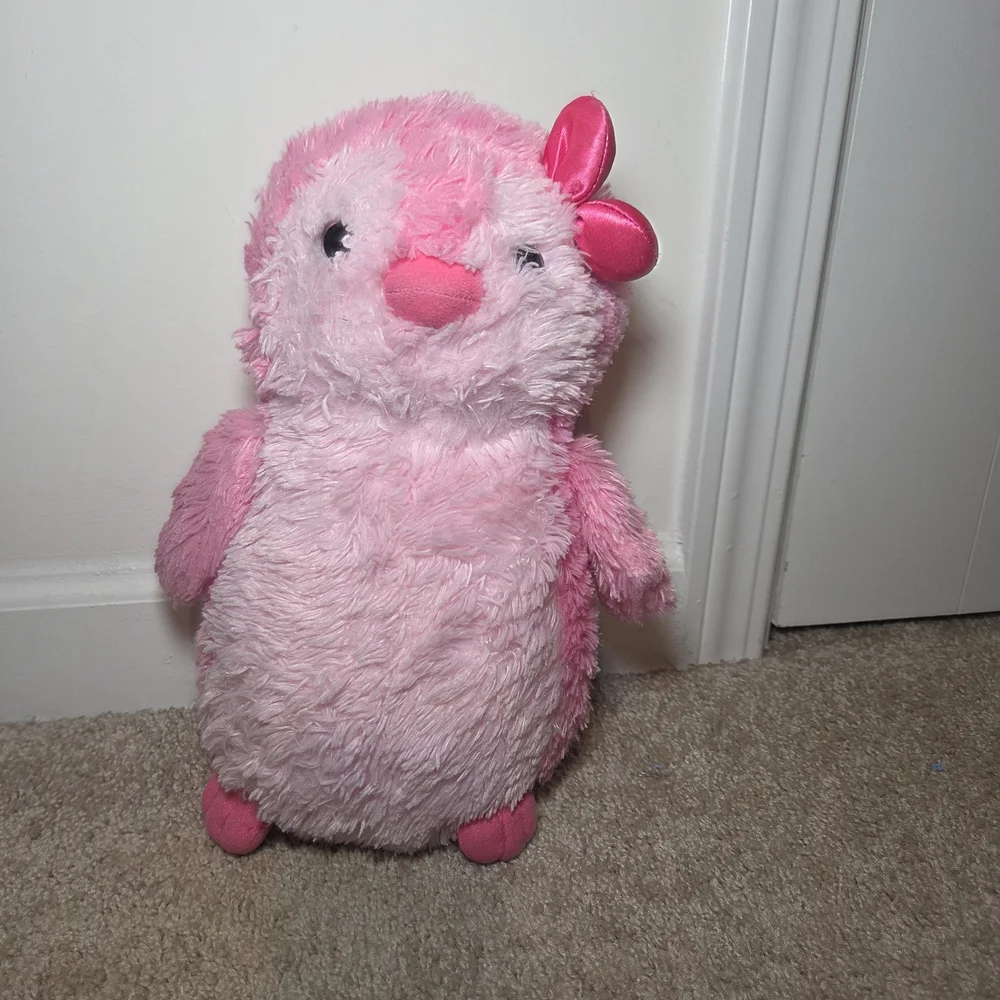Plush Pink Penguin Small Pet Plush Toy - Soft Snuggly Companion